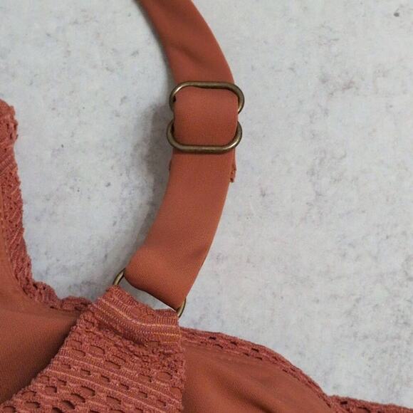 NWT Andie Maui Top Bikini Cedar (Rust) Crochet Adjustable Straps Size XXXL - Picture 4 of 9
